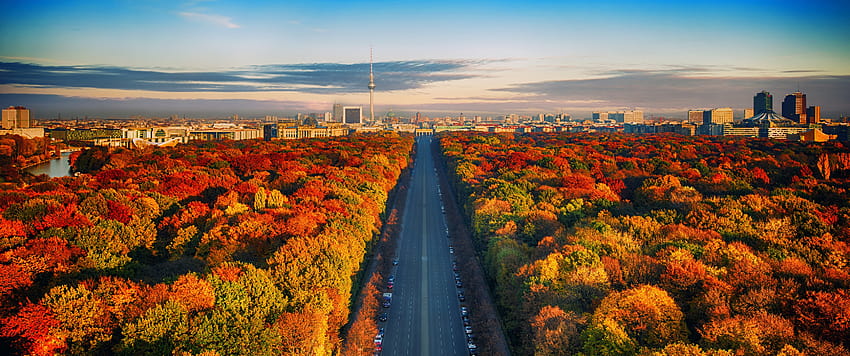Berlin Autumn [3440x1440] : , autumn ultrawide HD wallpaper