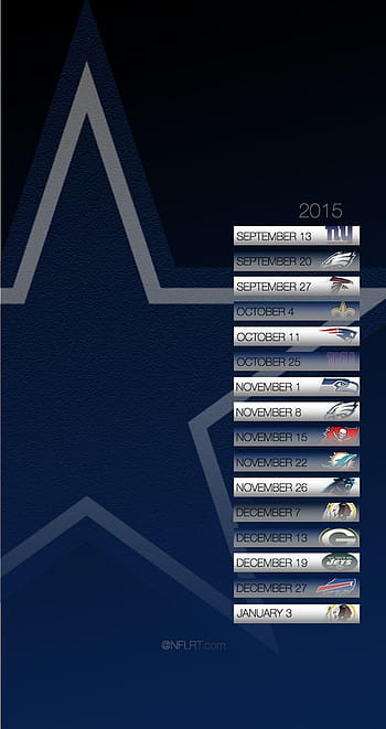 Dallas Cowboys on X: 2021 Cowboys Schedule ✖️ #WallpaperWednesday   / X