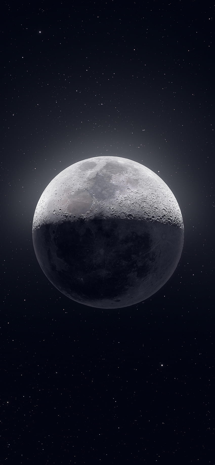 ดวงจันทร์ ดวงดาว กราฟดาราศาสตร์ พื้นหลังสีเข้ม อวกาศ ไอโฟนสีขาว วอลล์เปเปอร์โทรศัพท์ HD