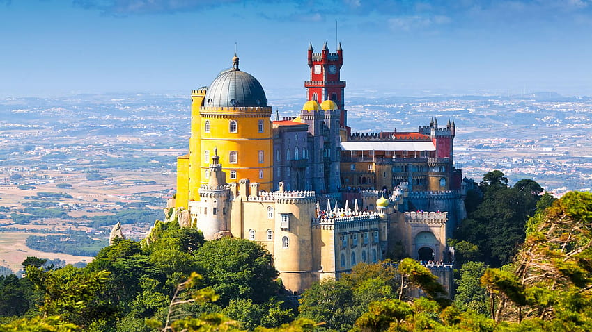 Architecture, Castle, Pena Palace, Portugal HD wallpaper