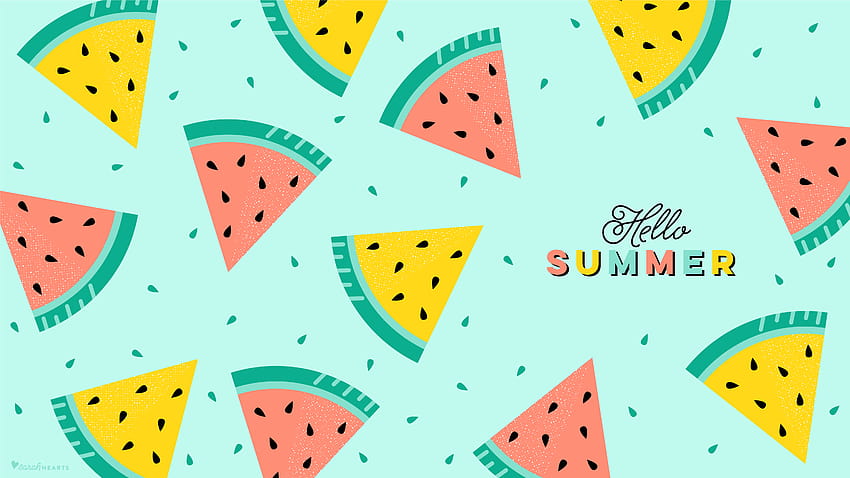 July 2018 Watermelon Calendar, summer watermelon HD wallpaper