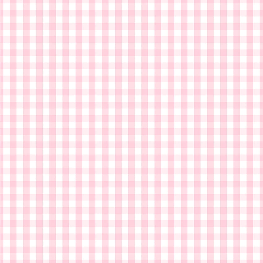 Light Soft Pastel Pink dan White Gingham Check Plaid Art Print oleh Honor and Patuhi, kotak-kotak merah muda wallpaper ponsel HD