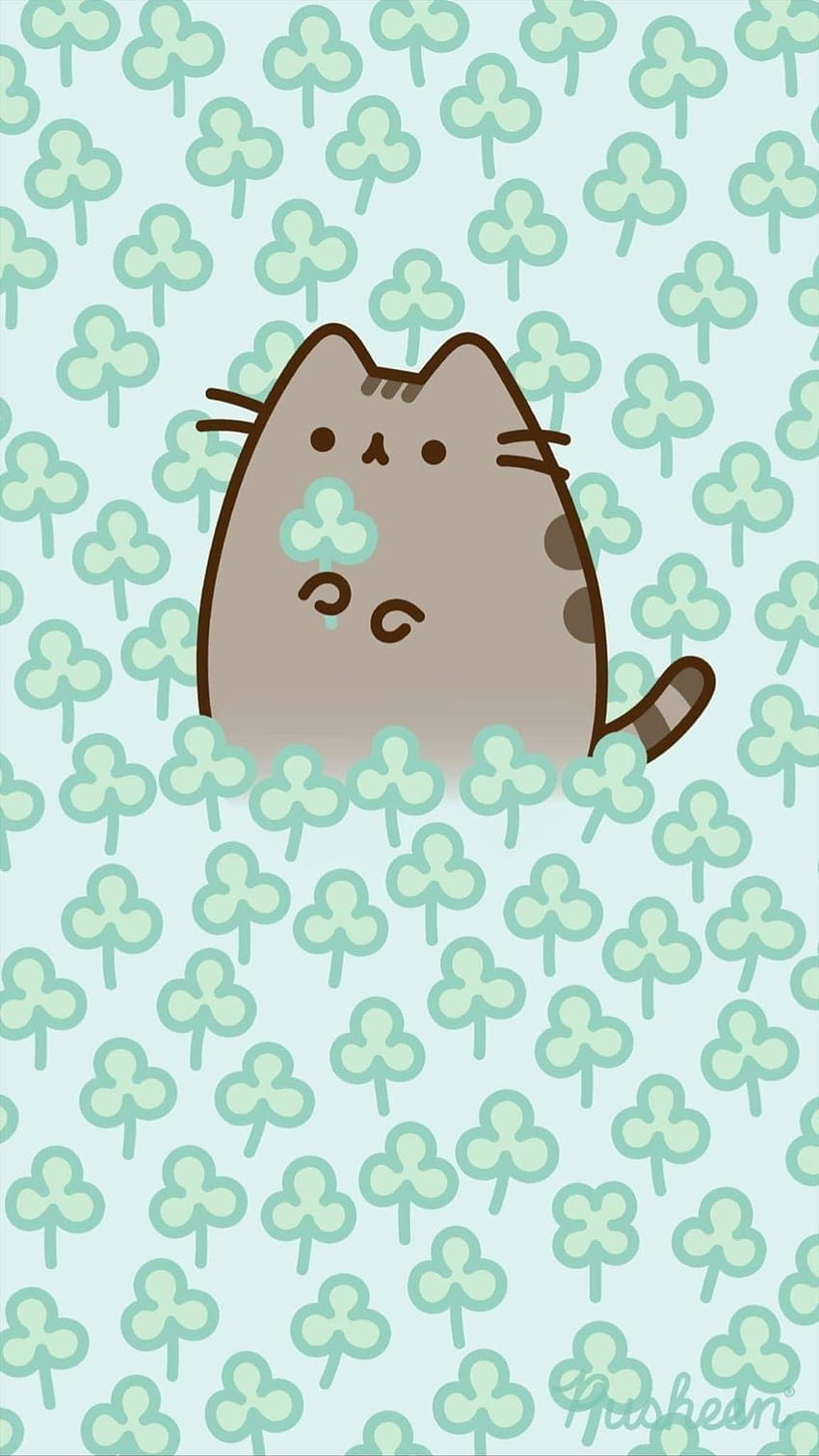 Rojana S di Pusheen, kucing pusheen musim semi wallpaper ponsel HD