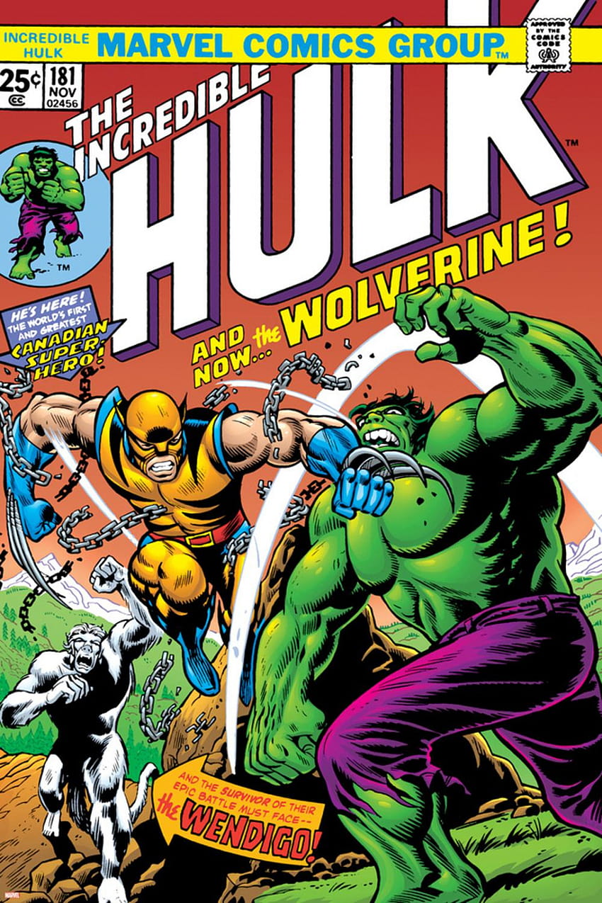 FAQ Home Shipping Return & Refund About Contact Contact Us User Sign Up Log In Cart Empty Cart Online Shop → Search→ Marvel Comics Retro: The... Marvel Comics Retro: The Incredible Hulk Comic Book Cover No.181, with Wolverine and the HD phone wallpaper