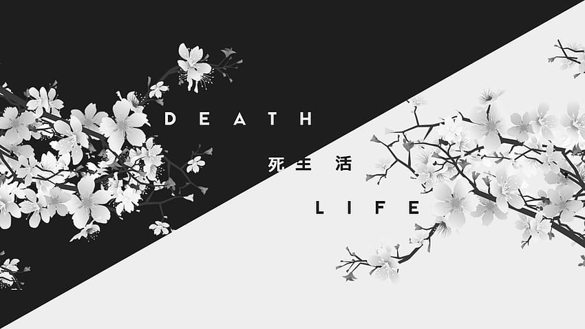 Life, Death, Kanji, Japan ...wallup, japan death symbol HD wallpaper