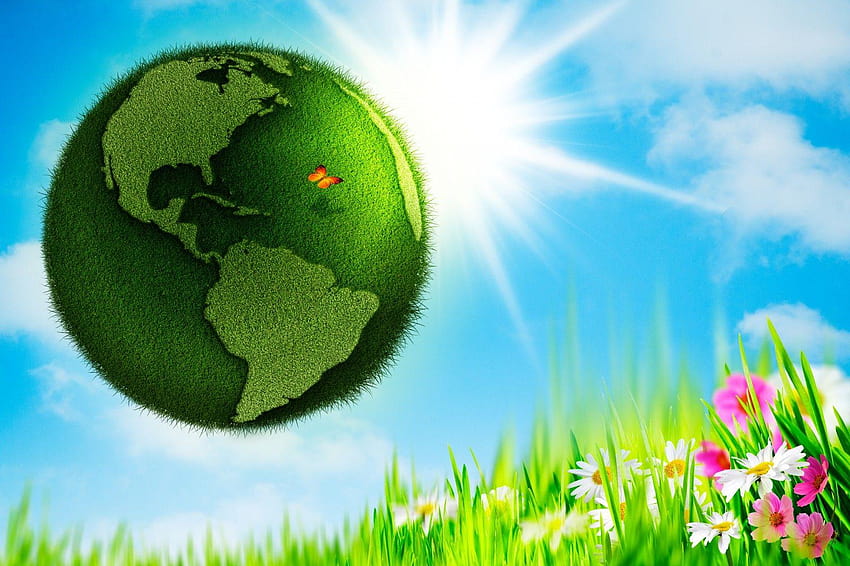 Buona Giornata della Terra, giornata mondiale dei vegani Sfondo HD