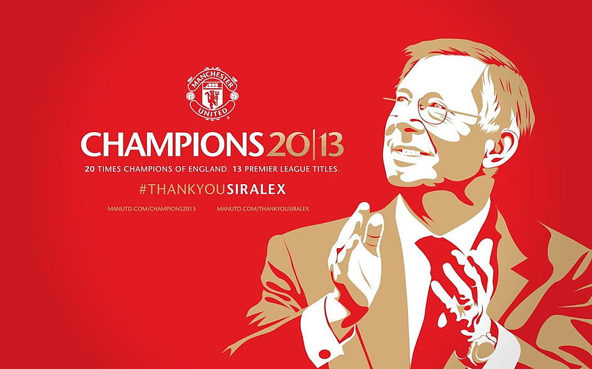 Manchester United Teşekkürler Sir Alex, Sir Alex Ferguson HD duvar kağıdı