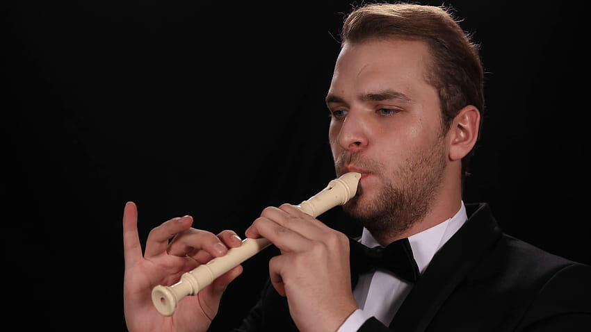 Flutist Man Play Recorder Flute Classic Music Instrument Symphonic, recorder instrument HD wallpaper