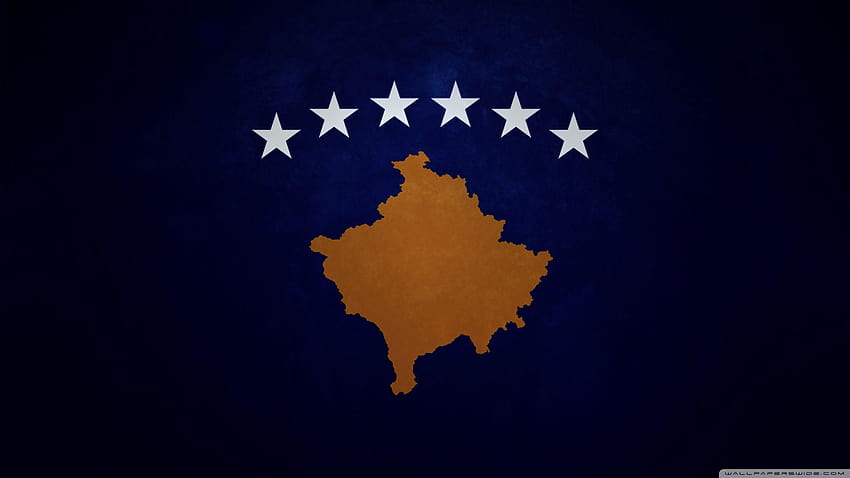 Флаг на Косово: висока разделителна способност HD тапет
