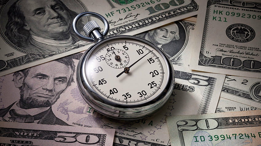 Café de compensación: el tiempo es dinero, ahorre dinero fondo de pantalla