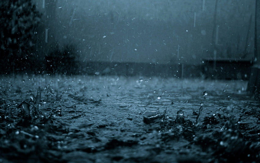 Проливен дъжд HD тапет