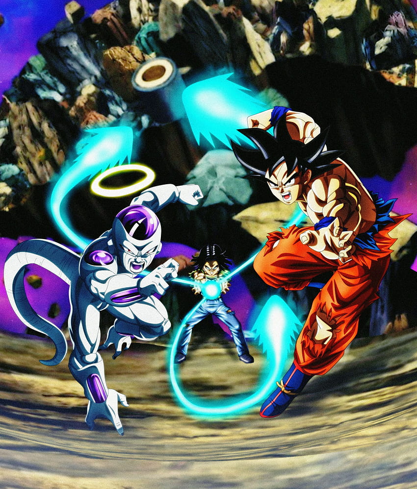 Android 17, goku and frieza HD phone wallpaper