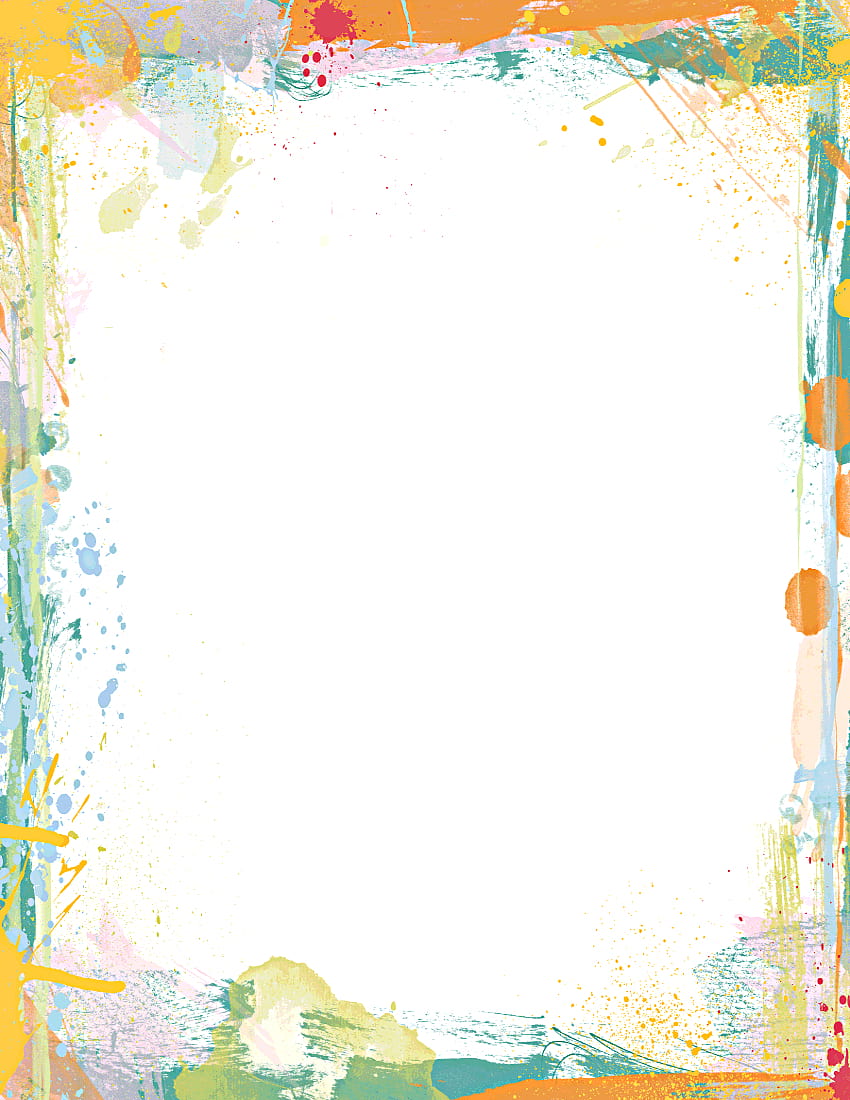 Borde de pintura Diseño de bordes de página Marcos de página Pintura  [850x1100] para su, móvil y tableta fondo de pantalla del teléfono | Pxfuel