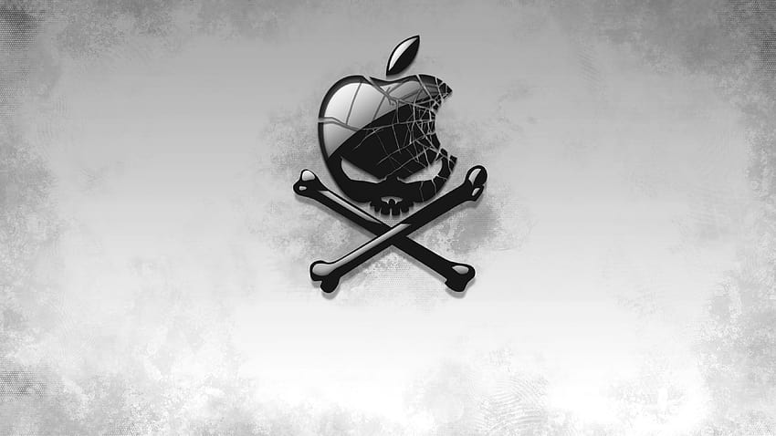 2880x1800 Black Apple Skull Macbook Pro Retina HD wallpaper