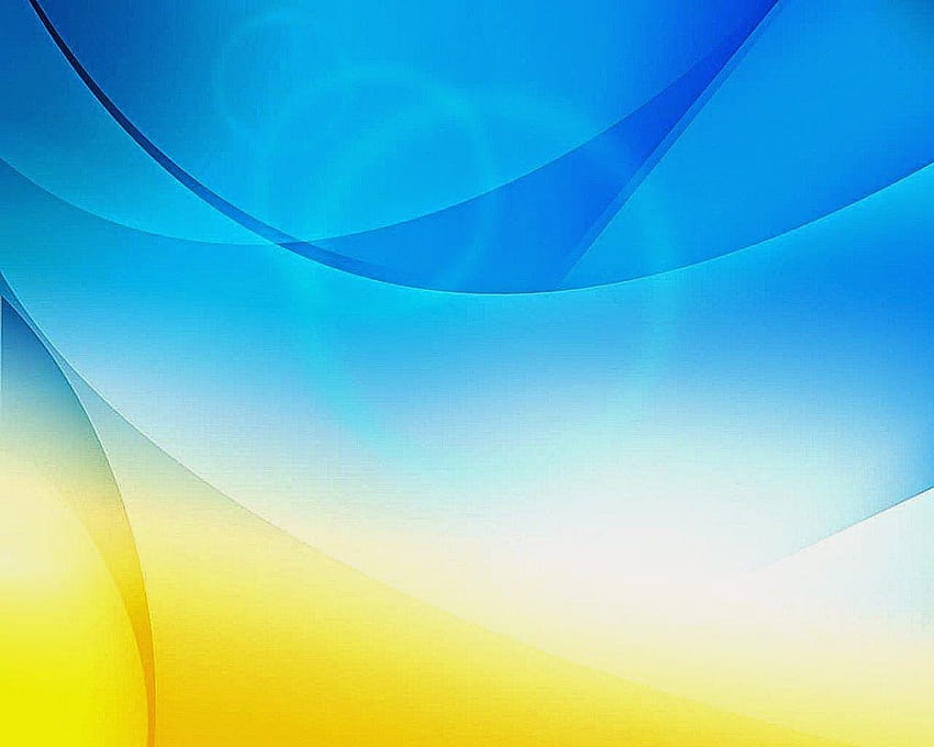 Blue Yellow Abstract, blue and yellow HD wallpaper
