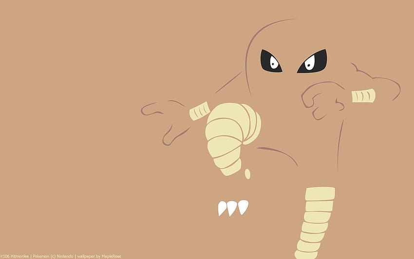 Download The Agile Fighting Pokemon Hitmonlee Flexing Its Coiled Leg  Wallpaper