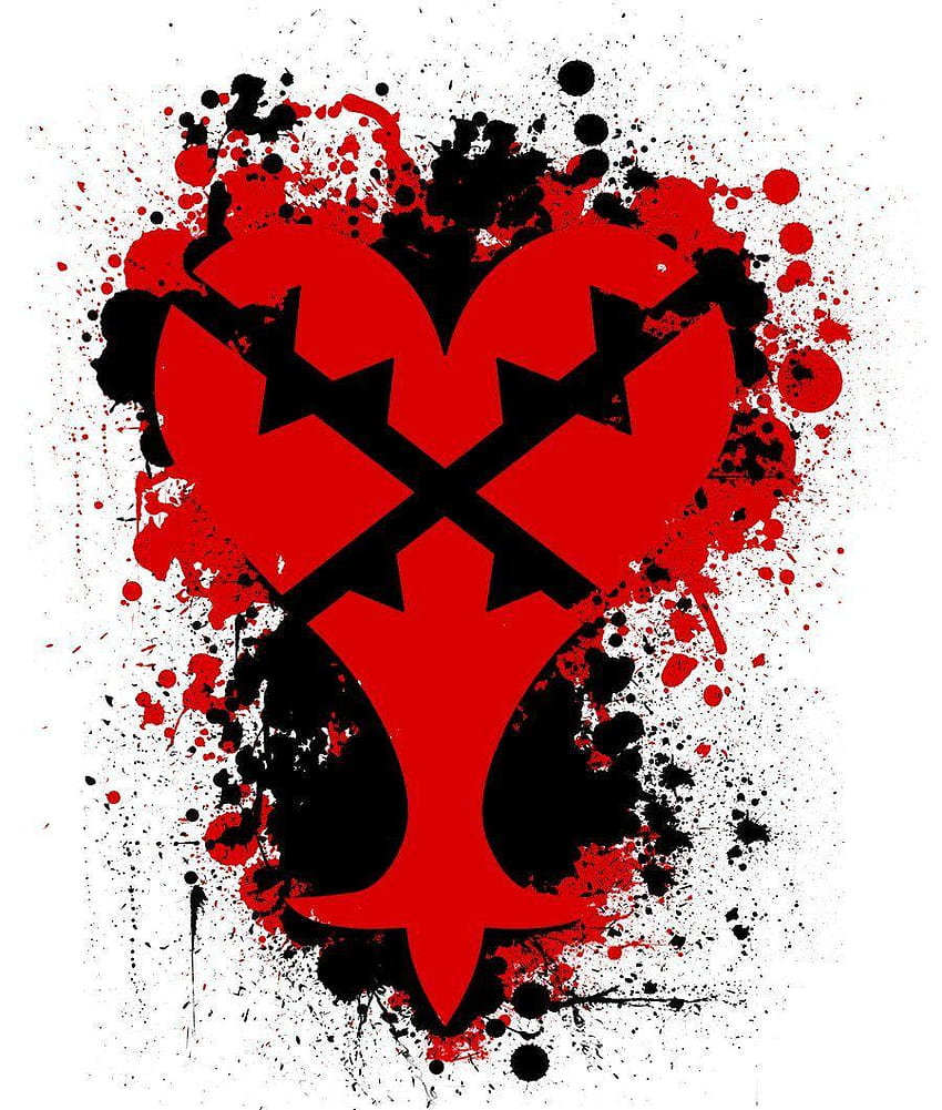 heartless splatter, kingdom hearts heartless symbol HD phone wallpaper