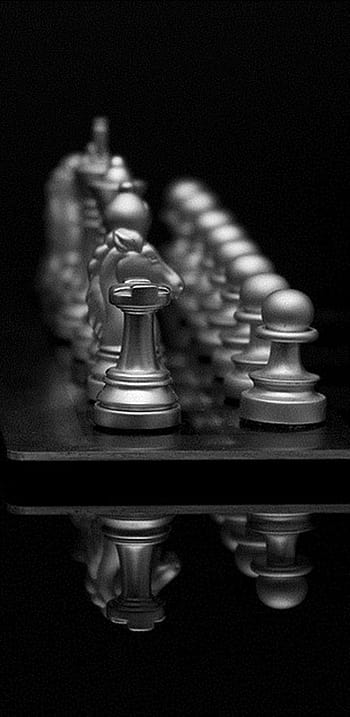 Download wallpaper 938x1668 chess game board pieces metal iphone  876s6 for parallax hd background