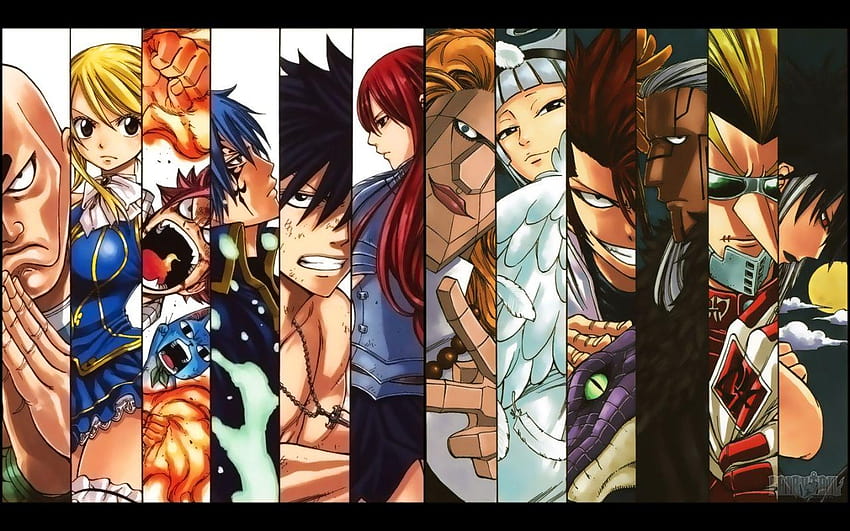 Fairy Tail Dragon Slayers digital wallpaper #Anime Fairy Tail Cobra (Fairy  Tail) Gajeel Redfox Laxus Dreya…