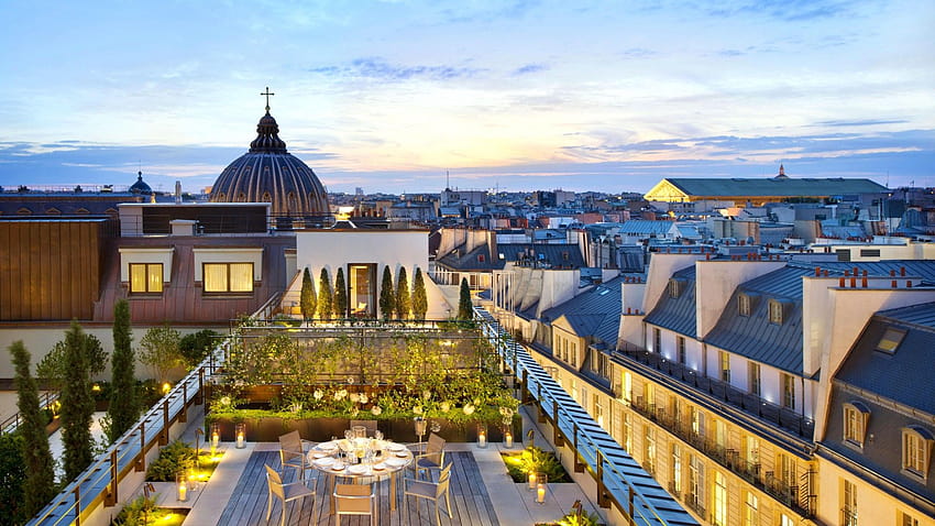 Royal Mandarin Suite, Paris, cafe, twilight, afternoon, hotel, Architecture, paris afternoon HD wallpaper