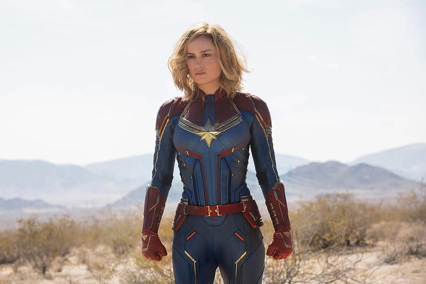Brie Larson, Capitã Marvel, Filme, Marvel papel de parede HD