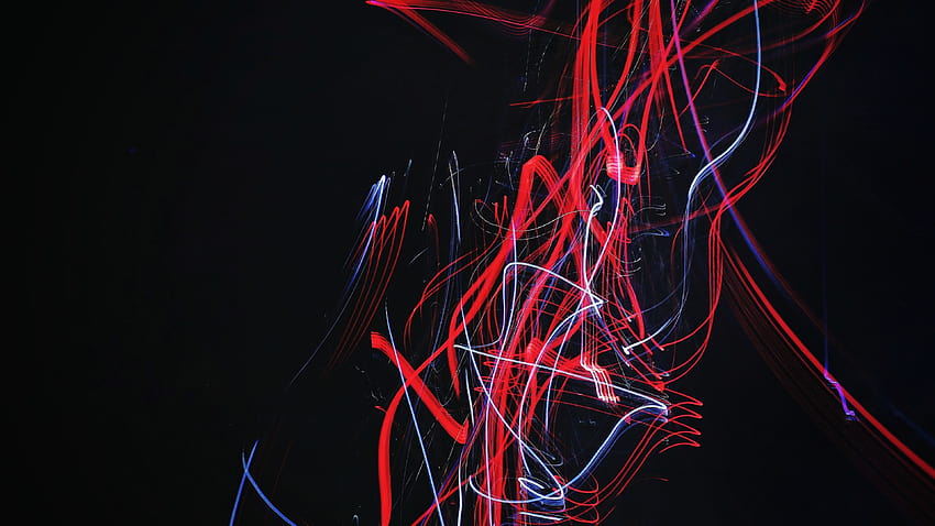 abstract neon light art