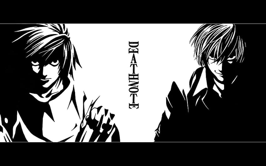 Deathnote, anime, Death Note, Yagami Light, Lawliet L, anime pc note de mort complète Fond d'écran HD