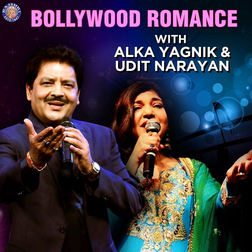 Romance de Bollywood con Alka Yagnik y Udit Narayan por Alka Yagnik y Udit Narayan fondo de pantalla del teléfono