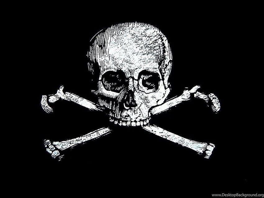 Skulls And Bones Tła, kości czaszki Tapeta HD