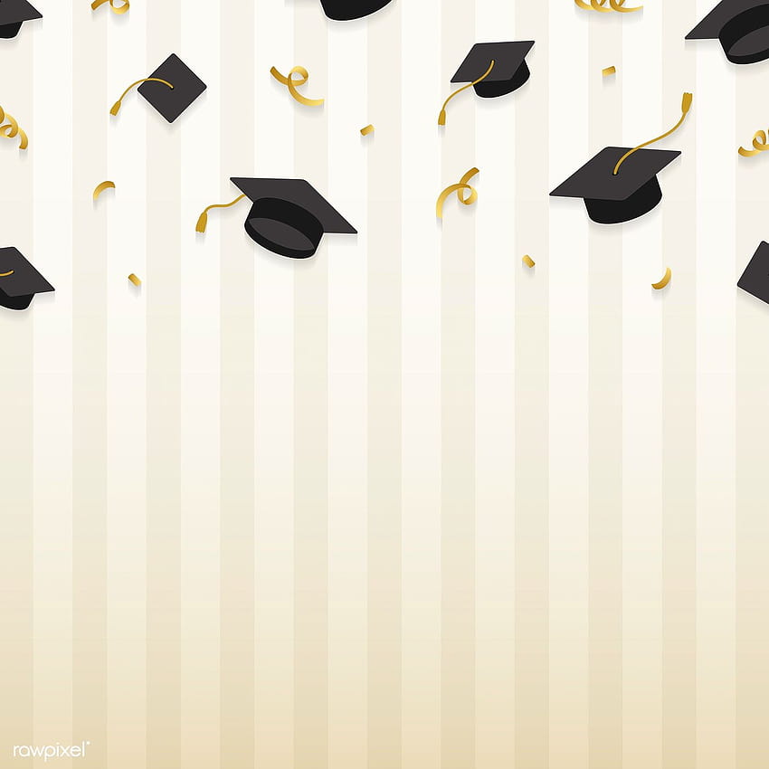 Graduation backgrounds with mortar boards vector by [1400x1400] for your , Mobile & Tablet, graduation cap HD phone wallpaper