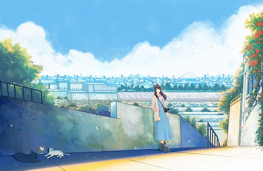 Atefeh Bamoradi on Anime, slice of life anime HD wallpaper