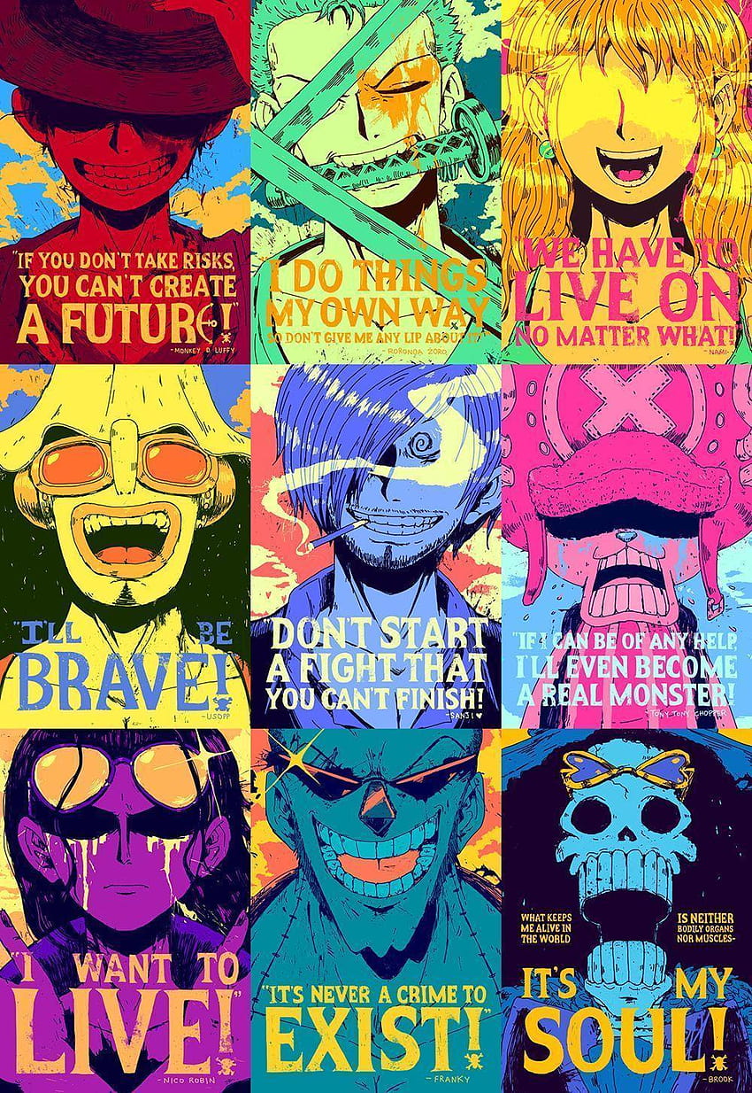 Straw Hat Pirates/, one piece quotes HD phone wallpaper