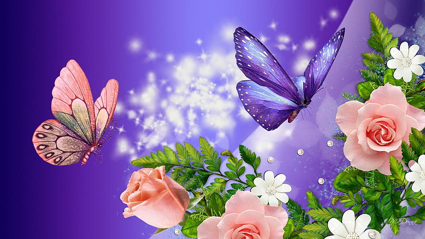 Best 5 Unicorn Butterfly on Hip, butterfly and rose HD wallpaper