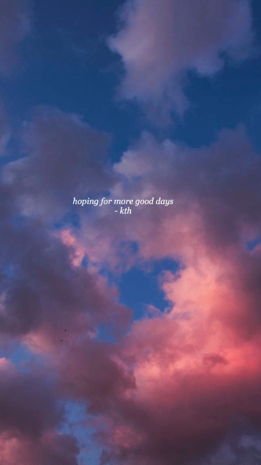 Aesthetic Pink Sky Cytaty, estetyczny cytat różowy Tapeta na telefon HD