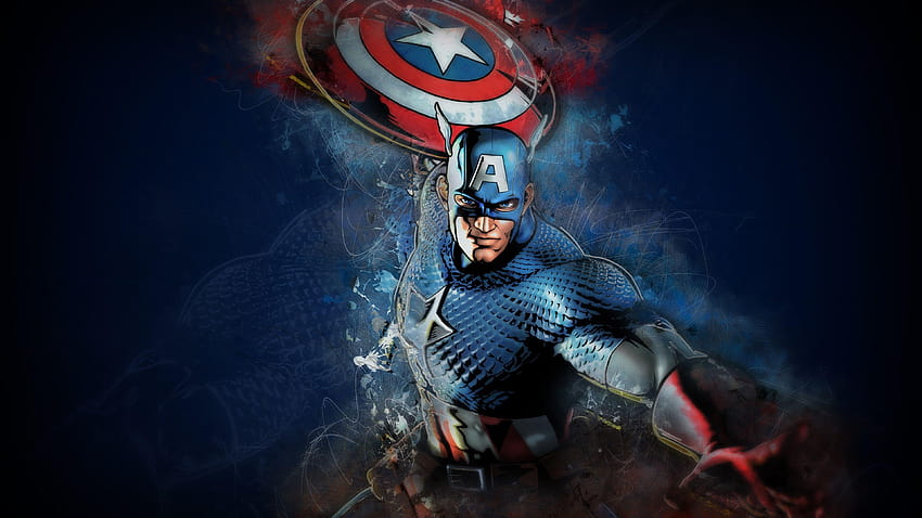 Captain America, Marvel Comics, Art, marvel characters HD wallpaper