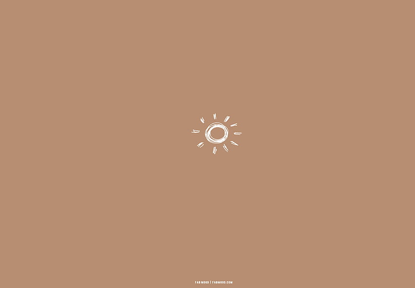 25 Brown Aesthetic for Laptop: Shining Sun Brown Aesthetic 1, estética marrom claro papel de parede HD