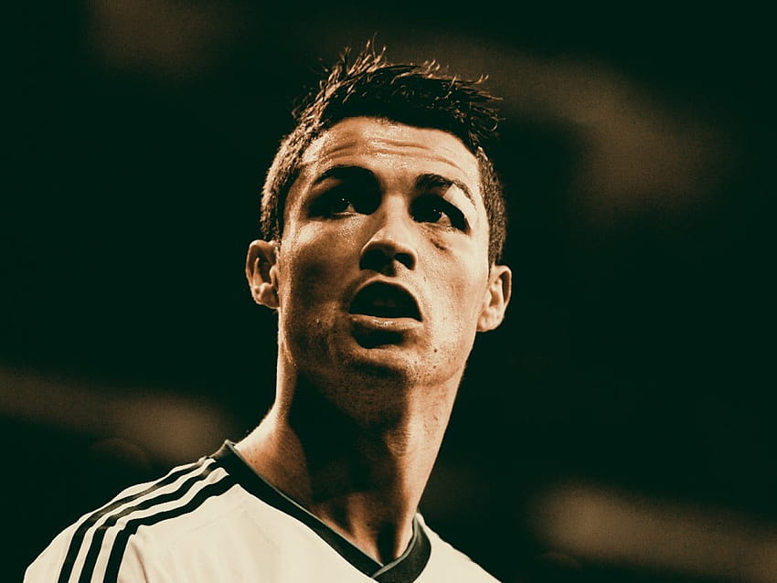 Cristiano Ronaldo , Real Madrid, maglia Adidas bianca da uomo, • For You, maglia ronaldo Sfondo HD