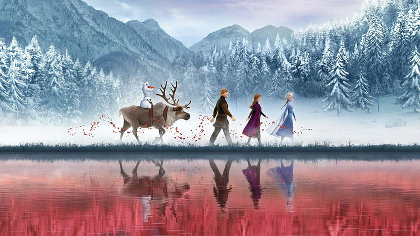 Olaf Sven Elsa Anna And Kristoff In Frozen 2 Movie, sven frozen HD wallpaper