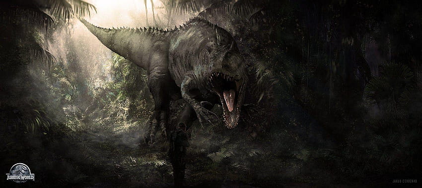 Indominus Rex, evolución del mundo jurásico t rex fondo de pantalla