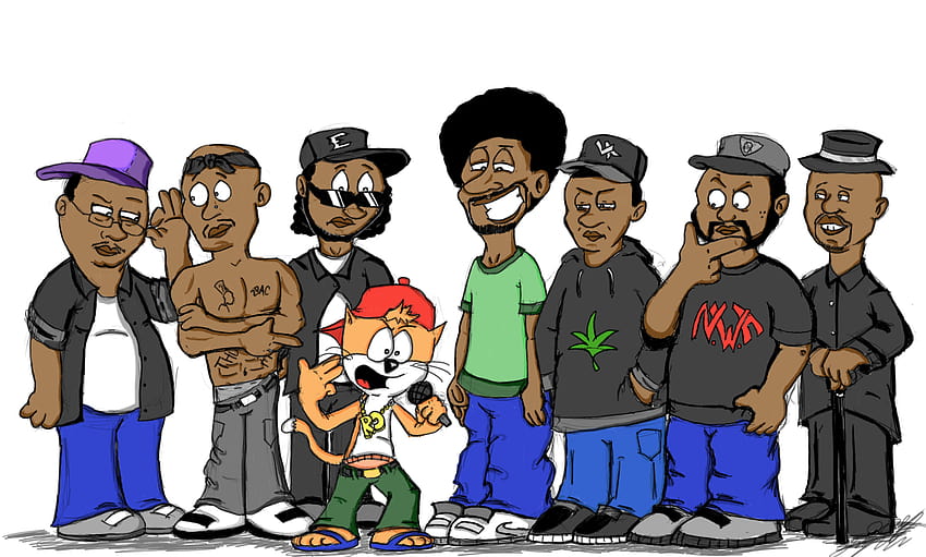 Best 4 West Coast Rap Backgrounds on Hip, cartoon rapper drawings HD wallpaper