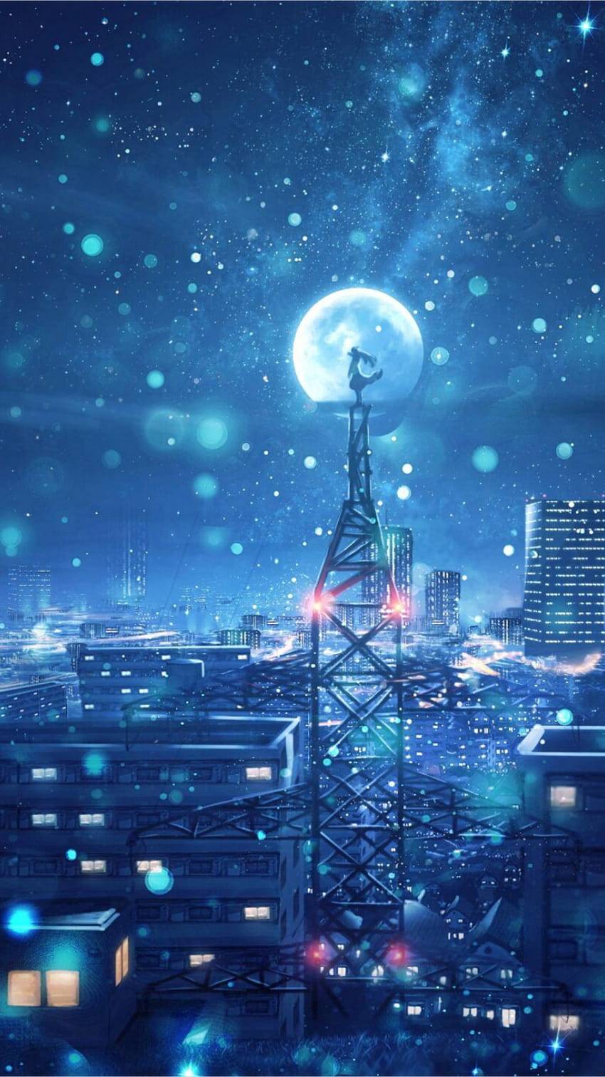 Anime Scenery en 2020 Sky anime Night sky [2560x1441] para su, móvil y  tableta, paisaje nocturno de anime fondo de pantalla del teléfono | Pxfuel