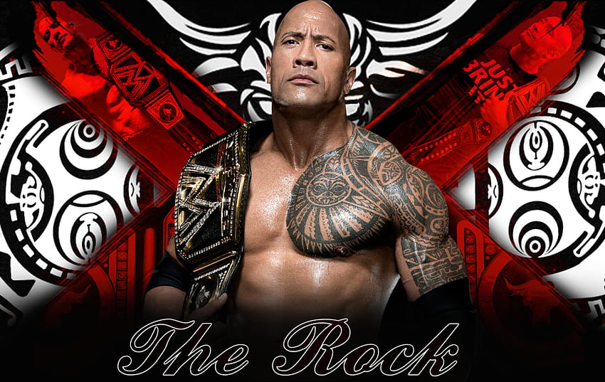 The Rock With New WWE Championship Title Cool Art Pics [1900x1200] for your , Mobile & Tablet HD wallpaper