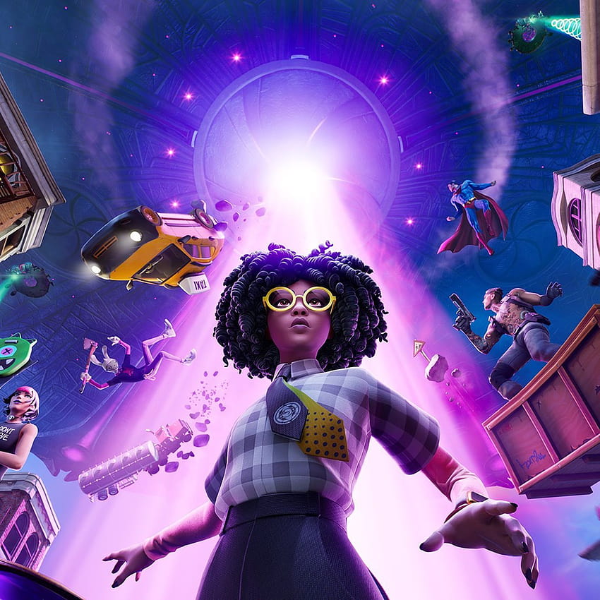 Fortnite's Chapter 2 season 7 includes aliens, flying saucers, and Rick HD phone wallpaper