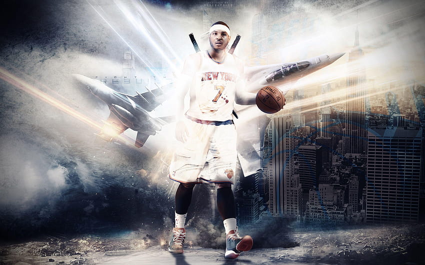 Carmelo Anthony New York Knicks, Carmelo Anthony 2017 HD-Hintergrundbild