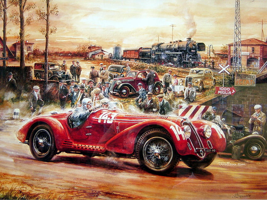 Automotive Art : Vintage Cars, Antique Cars, Classic Cars 001 1600*1200 1, car painting HD wallpaper
