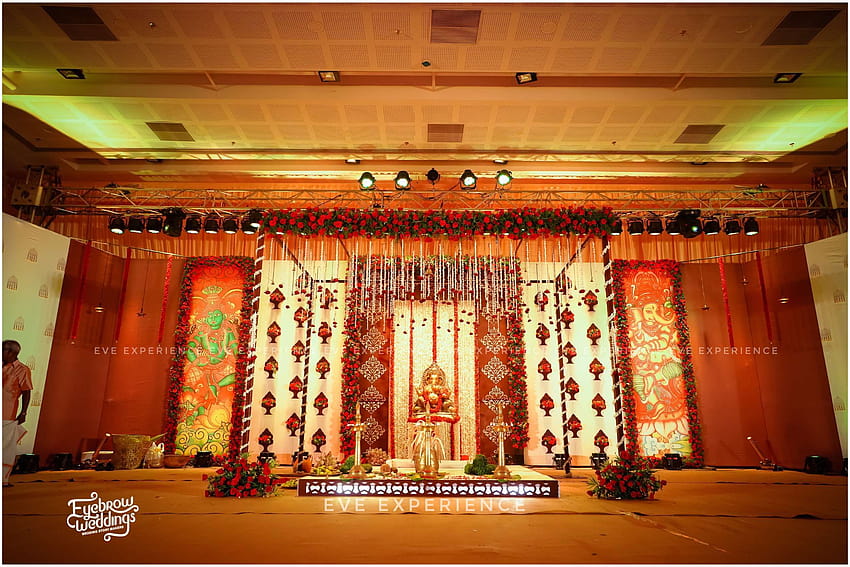 Decoración del escenario de la boda Kerala Hinduvarnerium.blogspot fondo de pantalla