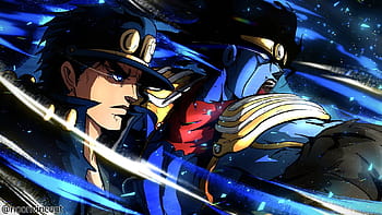 JJBA Jotaro Kujo and Star Platinum Phone Wallpaper by DalekWhoYT