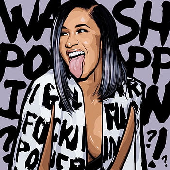 Cardi B's Debut Album 'Invasion Of Privacy' Right Here, Cardi B Cartoon ...