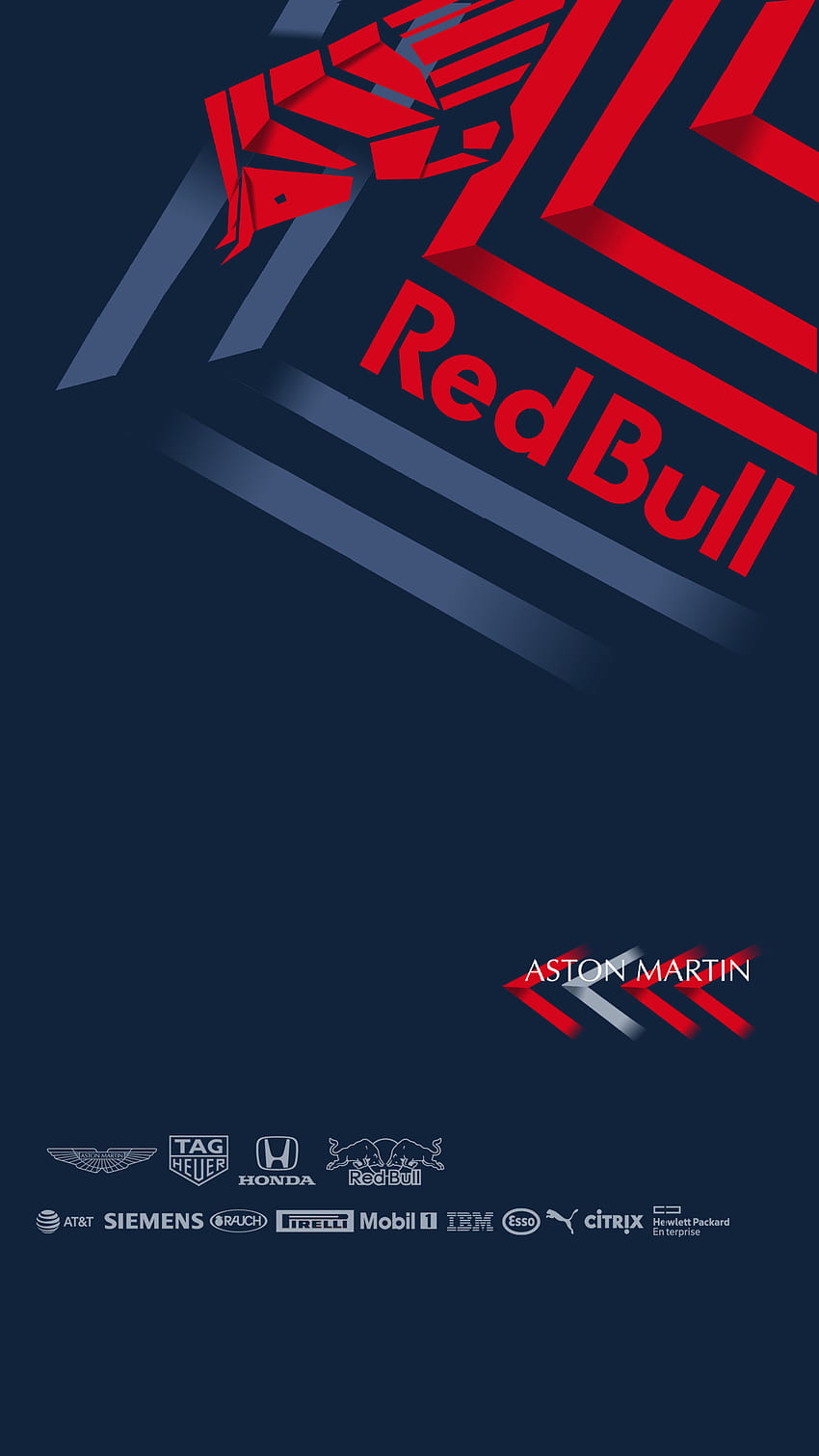 Ливрея на Red Bull за 2019 г., мобилен бик HD тапет за телефон