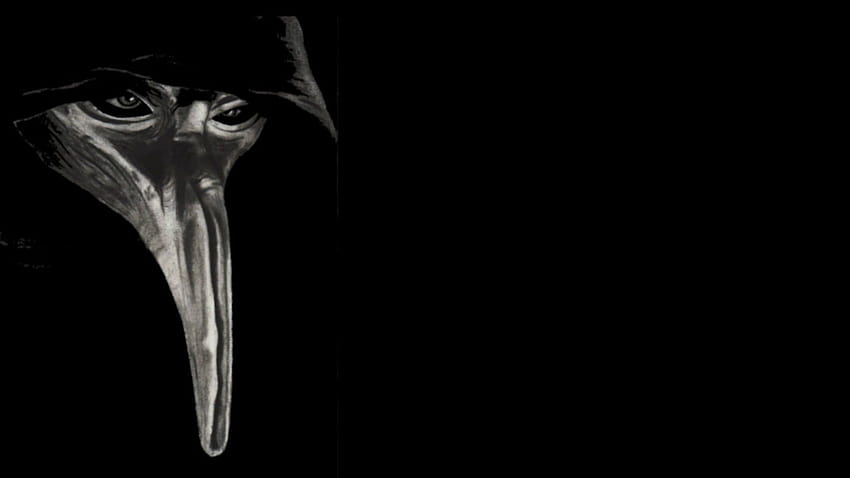 plague doctor mask \ video games, black plague HD wallpaper